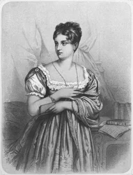 Mademoiselle George, graviert von J. Champagne